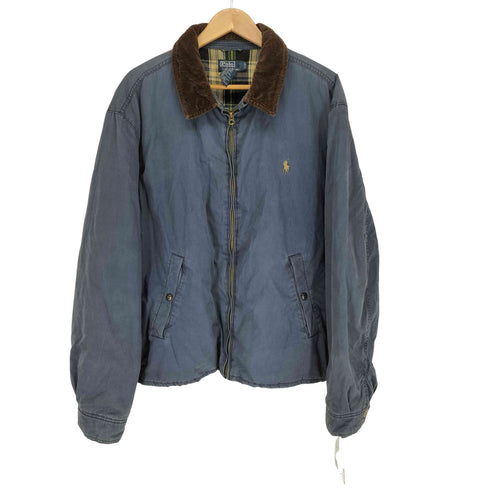 ポロバイラルフローレン Polo by RALPH LAUREN TALONジップ 裏地チェック襟コーデュロイスイングトップジャケット メンズ  XXL